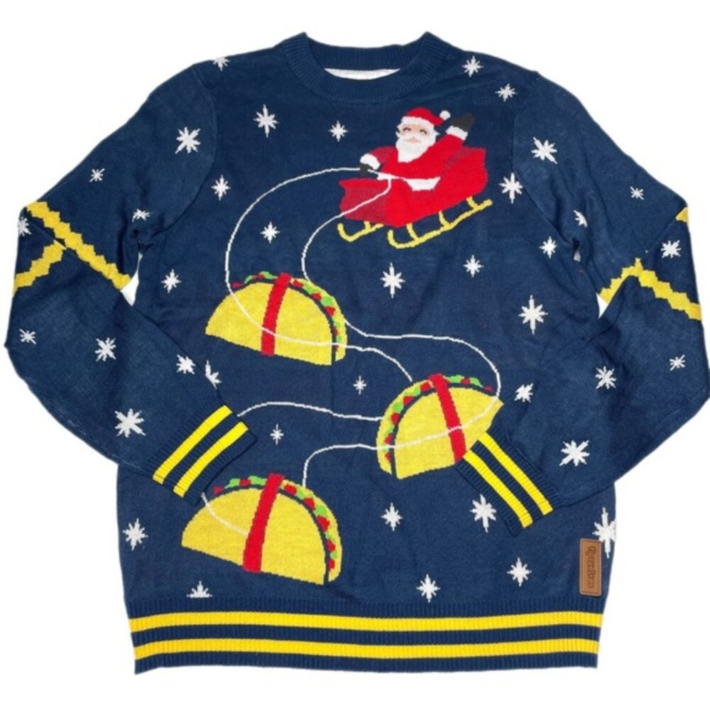 Tipsy Elves Christmas Sweater Santa Size M